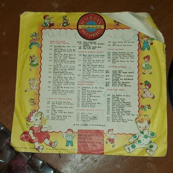 Vtg Peter Pan Records Winter Wonderland It came upon a Midnight Clear Vinyl - Picture 3 of 7